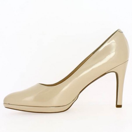 Escarpin Vernis Nude De Shoesissime Chaussures Grandes Tailles