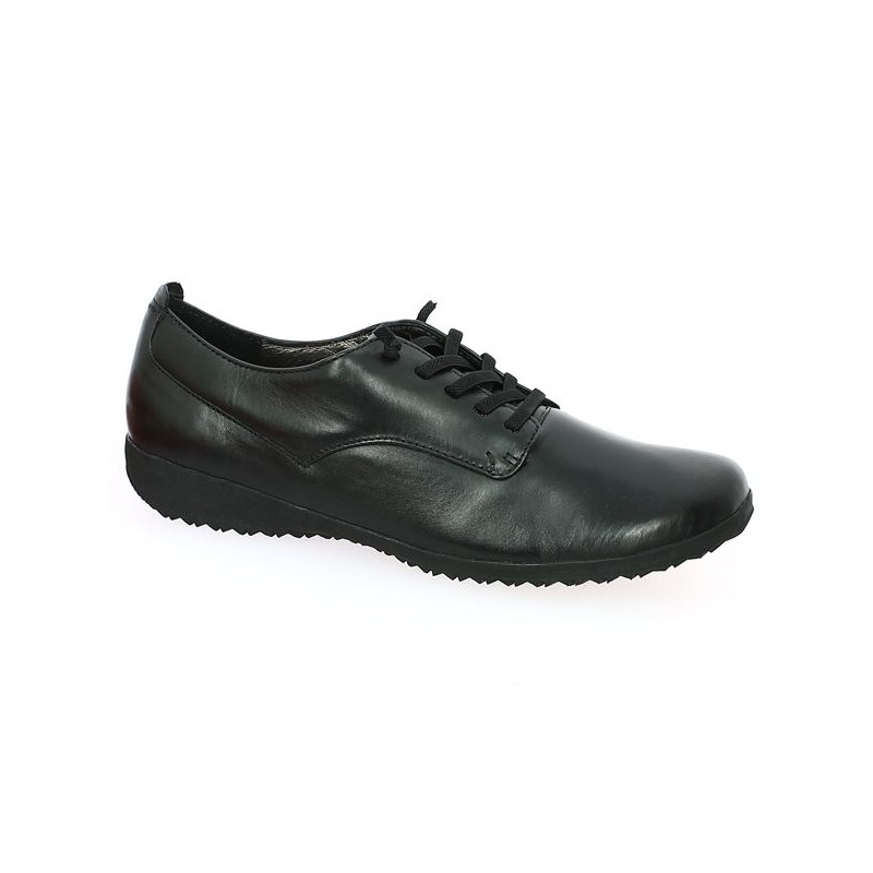 black shoes josef seibel woman large size, profile view