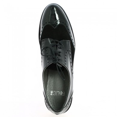 women's black lace-up shoes 42, 43, 44, 45 Shoesissime, top view