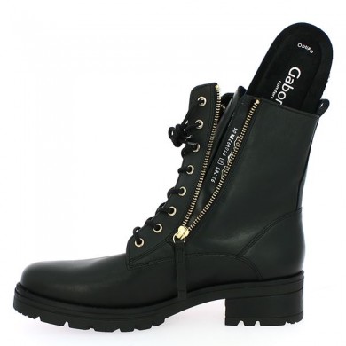 Shoesissime black fashion boots large size woman, removable sole view