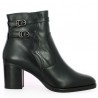 black boots heel big size woman Shoesissime, side view