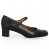 escarpin noir bride grande taille femme Shoesissime, side view