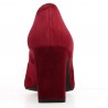 Chaussures Talon femme grande pointure Bordeaux, vue talon