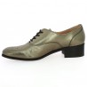 Rebecca - Derbies Woman gold leather 42, 43, 44, 45. Derbies Woman large size - Shoesissime