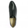 black leather derby woman 42, 43, 44, 45 Shoesissime, top view