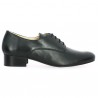 black leather derby large size woman Shoesissime, side view