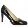 black patent pump woman large size, profile view