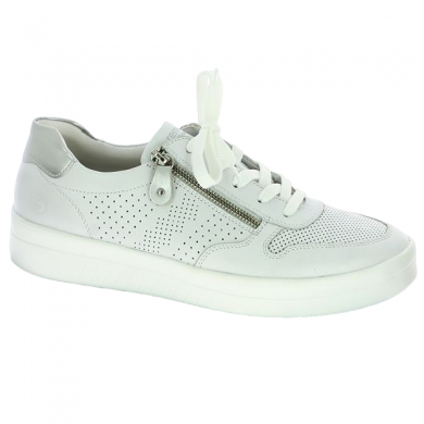 sneakers blanches Remonte trou 42, 43, 44, 45, vue profil