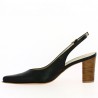 Fatiha - Black open toe pump - Heels for women big size - Shoesissime