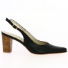 Fatiha - Black open toe pump - Heels for women big size - Shoesissime