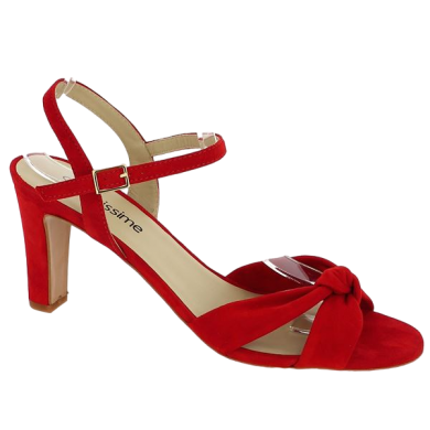 red velvet sandal woman 42, 43, 44, 45, profile view