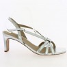 Natalia - Sandales talons argent fines brides - Chaussures 42, 43, 44, 45 femme - Shoesissime