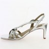 Natalia - Sandales talons argent fines brides - Chaussures 42, 43, 44, 45 femme - Shoesissime