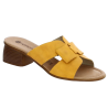 Yellow mule heel woman 42, 43, 44, 45, profile view