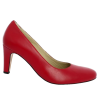 Shoesissime red pumps large size woman, profile view