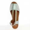 espadrille flat silver Toni Pons large size woman, top view