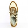 Sneakers large size beige and camel 42, 43, 44, 45 Shoesissime, top view