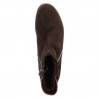 brown flat round-toe comfort ankle boots 42, 42.5, 43, 44, Gabor Shoesissime women, vue dessus