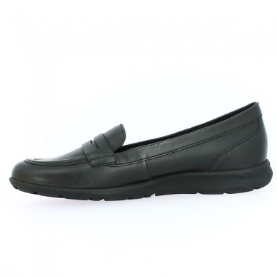 moccasin large size black round toe Gabor Shoesissime, inside view