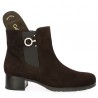 Boots Gabor women 42, 42.5, 43, 44, brown velvet Shoesissime golden buckle, removable sole view