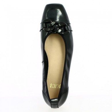 Folie's ballerinas large size black Shoesissime, top view