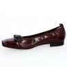 Folie's patent ballerinas burgundy chain large size, inside view