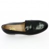 black patent moccasin large size Folie's, top view