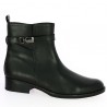 Cali - Black leather flat riding boot - Gabor Grande Pointure - Shoesissime