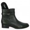 Cali - Black leather flat riding boot - Gabor Grande Pointure - Shoesissime