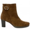 boots heel Gabor velvet Camel big size Shoesissime, side view