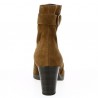 Gabor Camel velvet ankle boot 42, 42.5, 43, 44, rear view