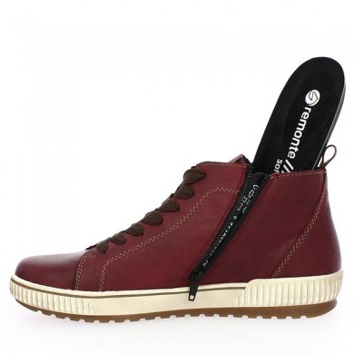 Removable sole sneakers 42, 43, 44, 45 women Remonte montante Bordeaux D0771-35, view details