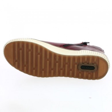 Baskets femme bordeaux 42, 43, 44, 45 D0771-35, vue semelle