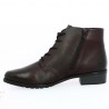 Remonte women's burgundy lace-up boots 42, 43, 44, 45 D6877-14, interior view