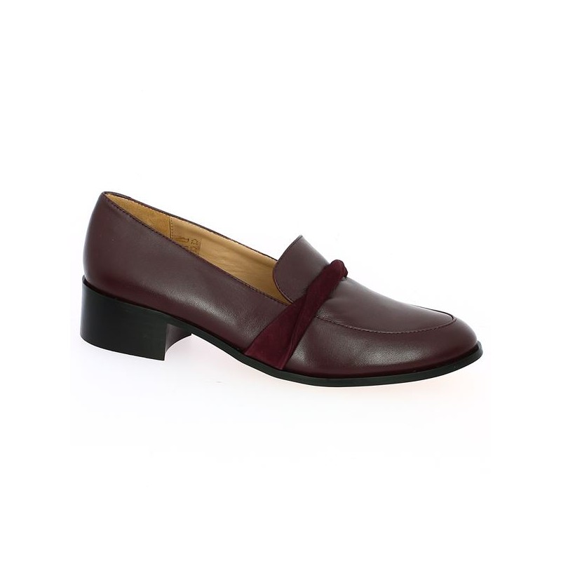 moccasin cuir bordeaux femme grande taille 42, 43, 44, 45 Shoesissime, view profile