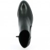 bottine grande taille noire femme petit talon santiag Shoesissime, vue dessus