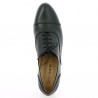 black leather derby large size woman Shoesissime, top view