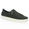 Women's sneakers charcoal grey D0918-45 large size women Shoesissime, profile view