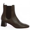 boots marron petit talon élastiques coté 42, 43, 44, 45 Shoesissime, vue profil