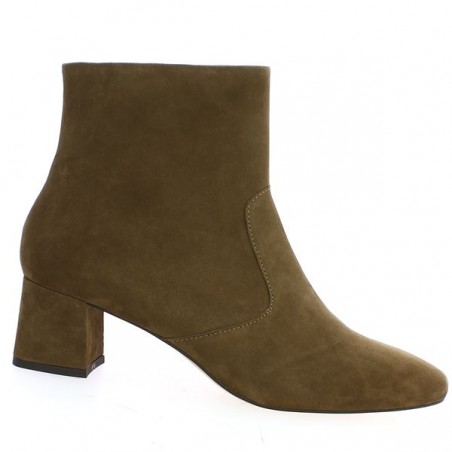 Monica - Light brown square heel ankle boots - Small heel plus size ankle boots - Shoesissime