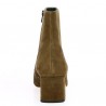 Monica - Light brown square heel ankle boots - Small heel plus size ankle boots - Shoesissime