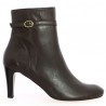 Bottines cuir marron talon haut 42, 43, 44, 45 Shoesissime, vue profil