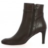 Bottines femme grande pointure cuir marron talon fin Shoesissime, vue dessus