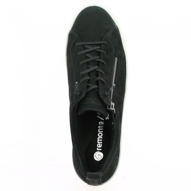 Black sneakers 42, 43, 44, 45 women Remonte D0918-01 Shoesissime, top view