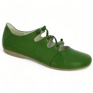 Chaussure Josef Seibel élastique vert Fiona 04  femme 42, 43, 44, 45 Shoesissime, vue profil