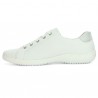 White and beige leather round-toe sneakers Remonte 42, 43, 44, 45 Shoesissime, inside view