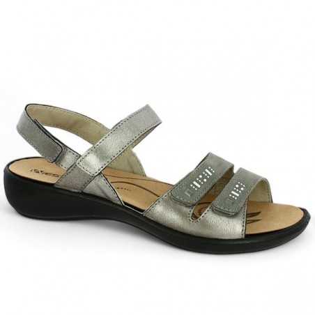 sandal adjustable straps removable sole large size woman, profile view