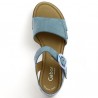 Nu-pieds bleu ciel Gabor confort 8, 8.5, 9,9 .5 réglable 46.062.26 femme, vue dessus