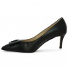 escarpin noir femme habillé 42, 43, 44, 45 talon 7 cm Shoesissime, vue intérieure