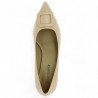 heels taupe beige large size pointed Shoesissime, vue dessus